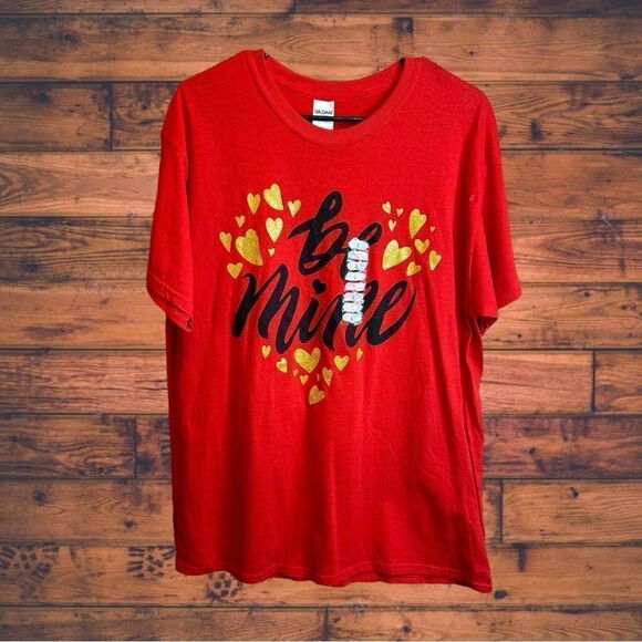 5 for $25š„Large Gildan "BeāMine" RedāT-Shirt - Picture 1 of 7